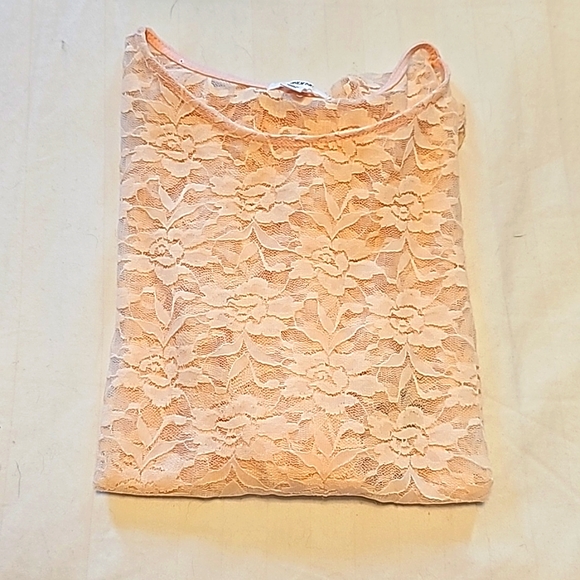 Pink Lace Long Sleeve Shirt, Size Small, NWT - Picture 7 of 10